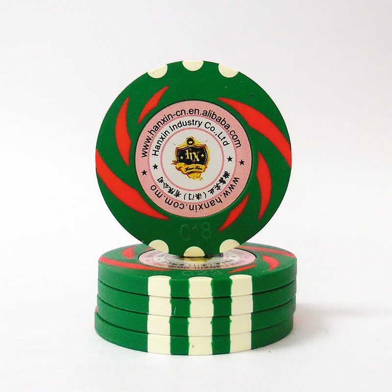 Poker Chips Clay Custom Sticker Casino Chip Set Poker Fiche