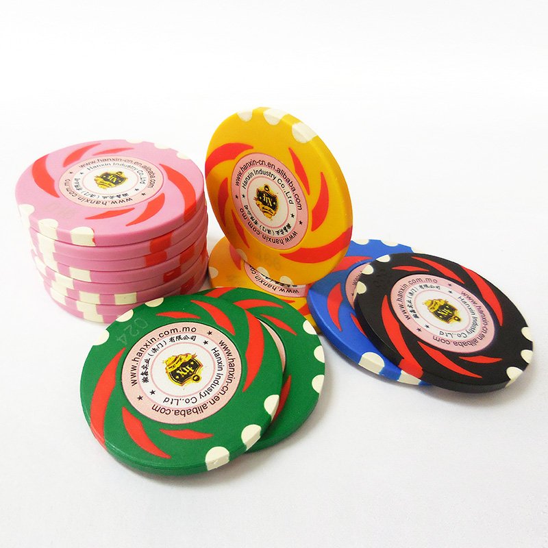 Poker Chips Clay Custom Sticker Casino Chip Set Poker Fiche