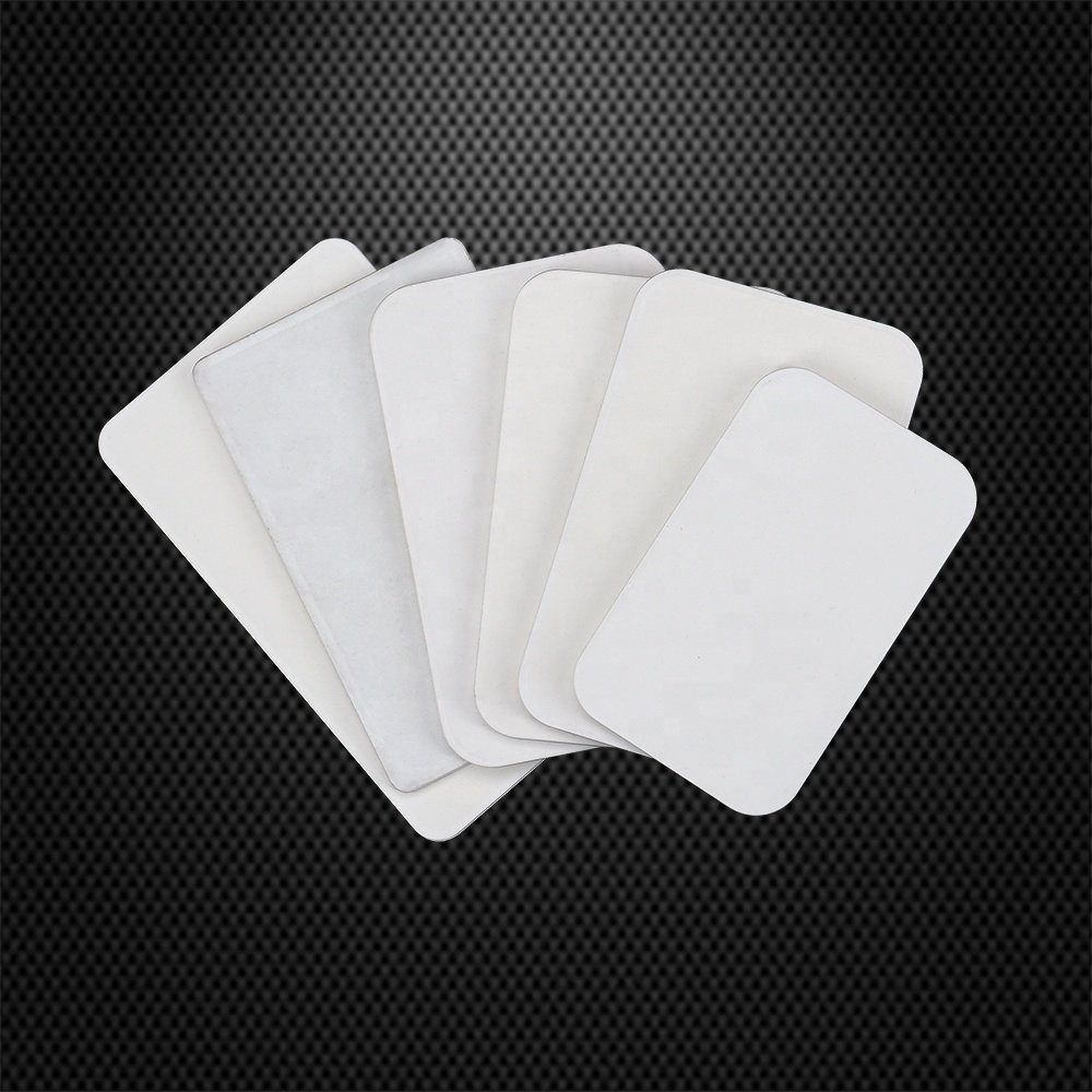 Factory supply white blank ceramic chips differnce size multi style round oval octagon rectangle custom your any logo