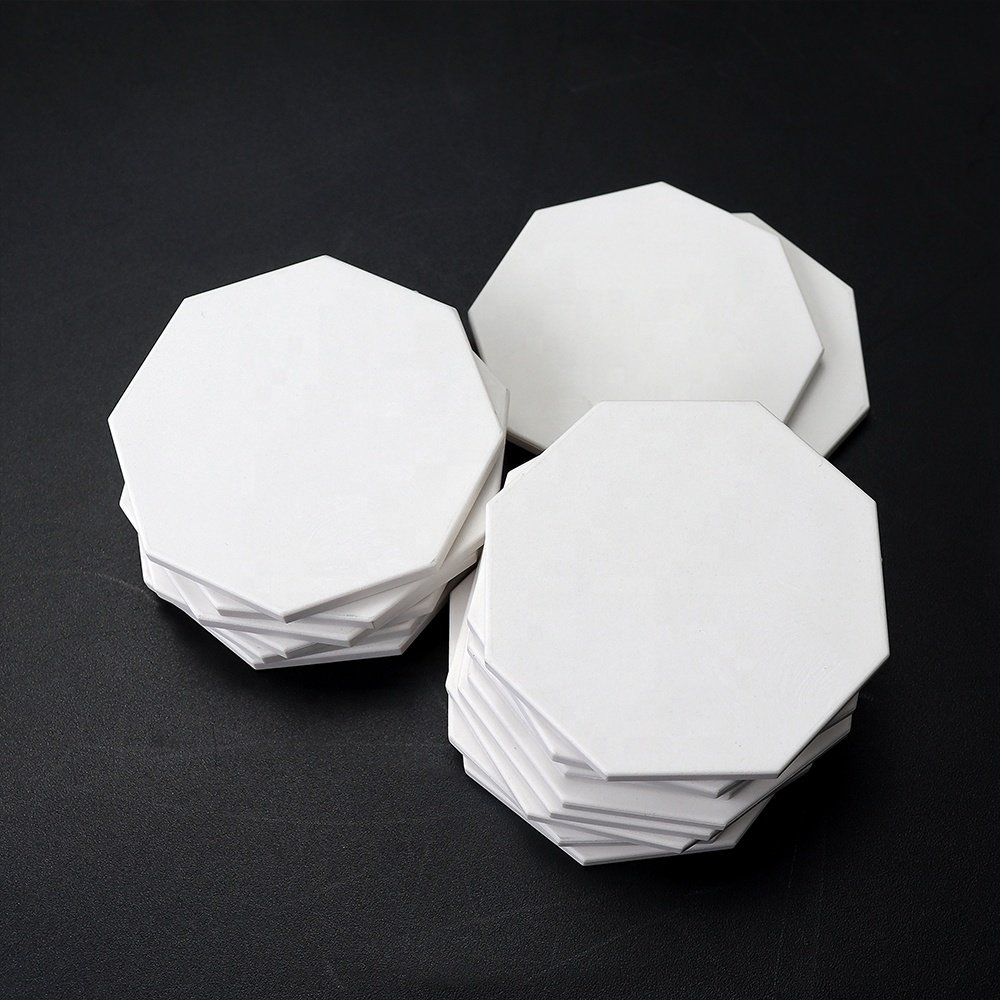Factory supply white blank ceramic chips differnce size multi style round oval octagon rectangle custom your any logo