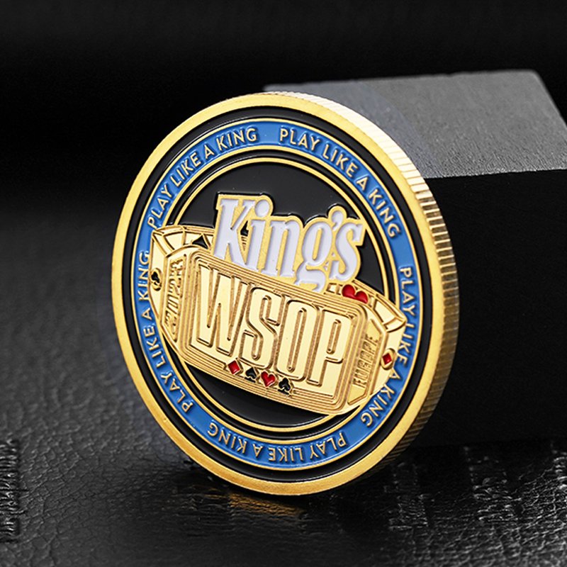 Manufacturer Gold Plated Coins Metal Die Casting Token Coin Custom Poker Chip Zinc Alloy Enamel Challenge Coins