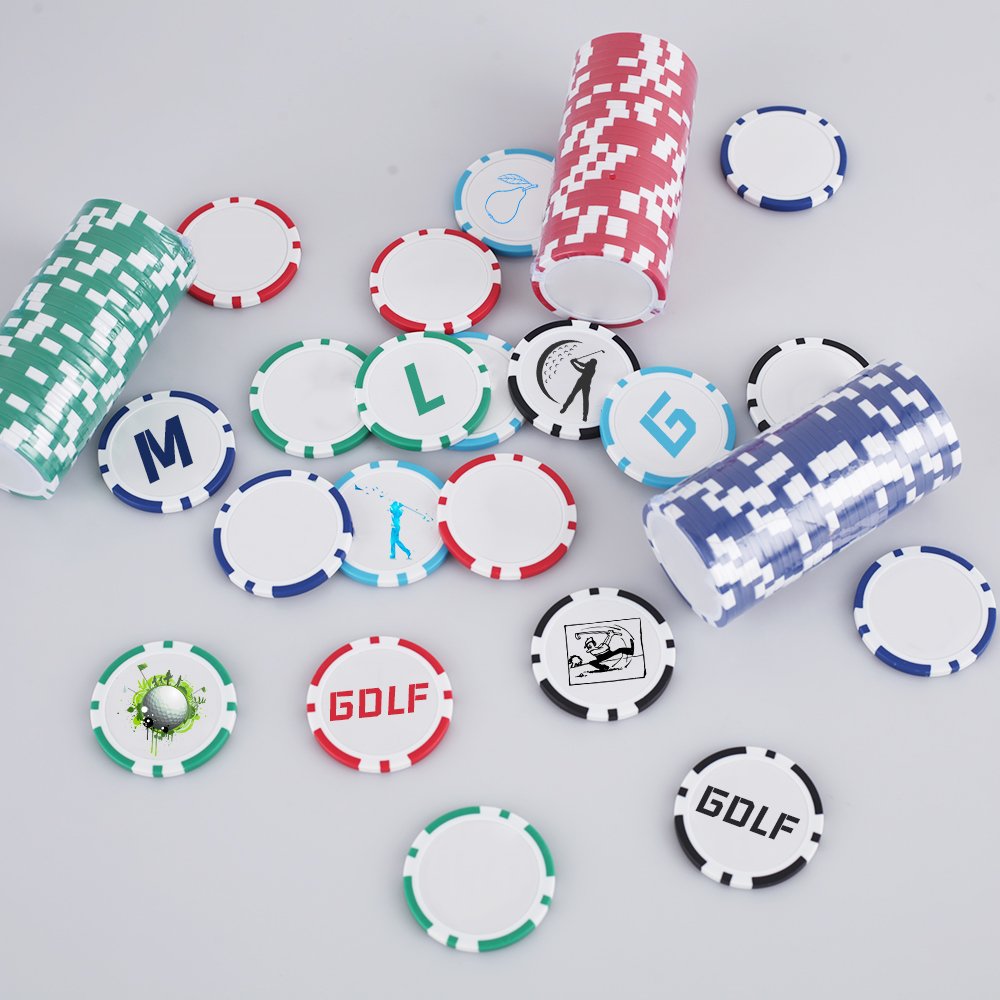 Custom Logo Golf Ball Marker Custom Markers ABS Golf Ball Marker Poker Chip