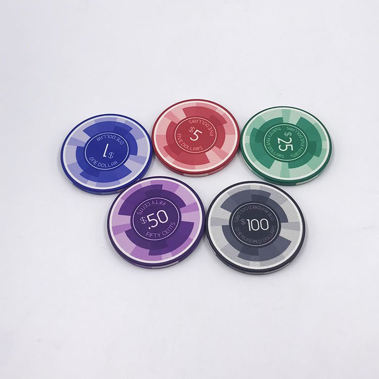 China factory customized ceramic poker chips wholesale