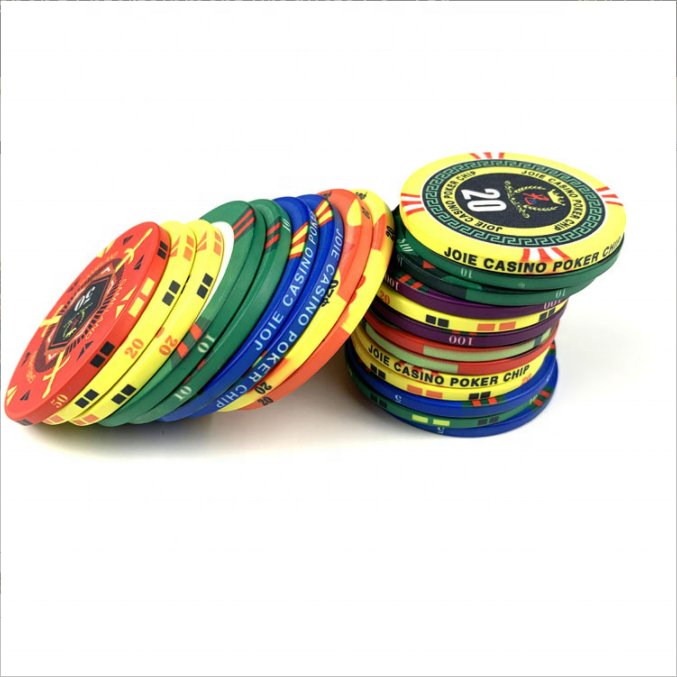 Fully customisable EPT Professional Ceramic Material Poker Chips 10g and 40MM poker chips with customises design colour and logo