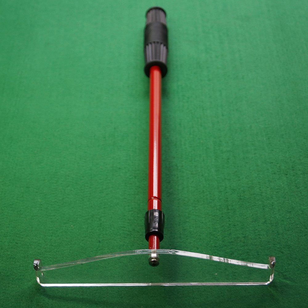 Two-section Telescoping Aluminum Poker Chip Rake