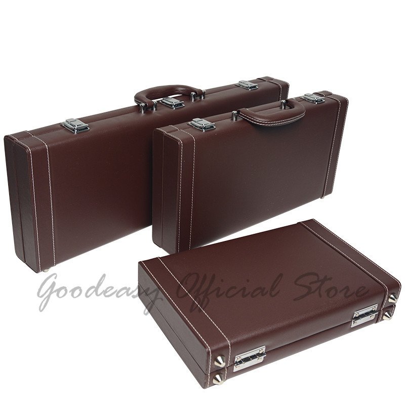 300pcs PU Storage Box Professional Texas Poker Chips Sets Leather Suitcase Casino Game Accessory Container