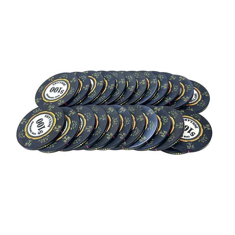 40mm Clay Poker Chips Casino Gambling Game Token for Card Board Game 14g