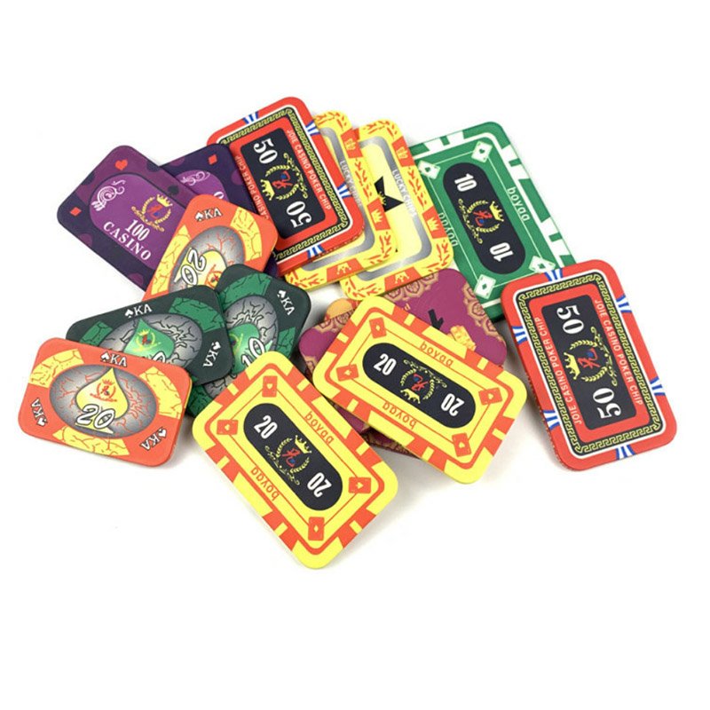High Quality poker chip token coin jetton real clay poker chips Clay poker chips for gambling in casinos