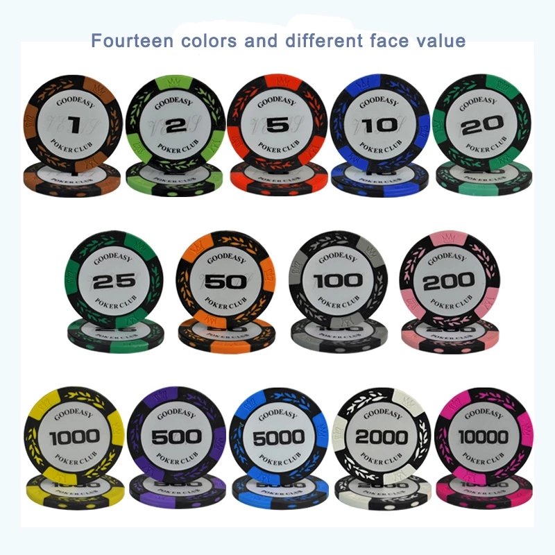 Custom High Quality 600/1000pcs Texas Poker Set Casino Poker Clay Luxury Acrylic Chips Set
