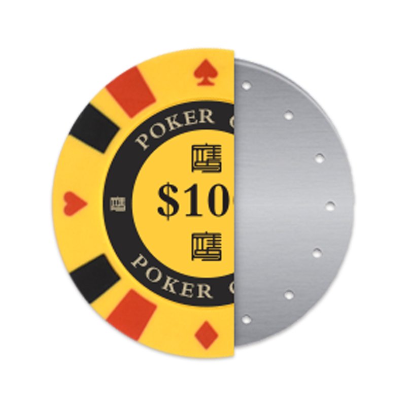 YH Casino Quality 500pcs/set Chip Set Three Colors Mixed Poker Chips Clay For Sale