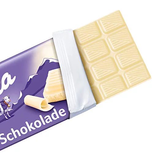 Best Milk Chocolate MILKA White, 100g Bars 100% Alpine Milk for sale and export