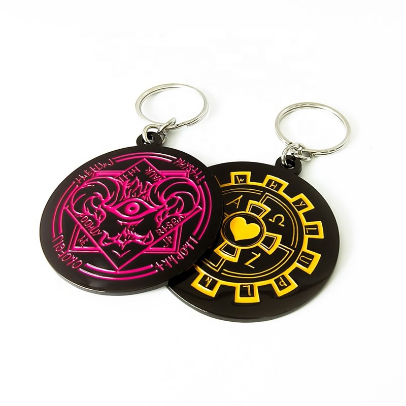 Funny Gift Giveaway Llavero Metal Key Chains Custom Game Poker Chip Keychain for Poker Tournament Party