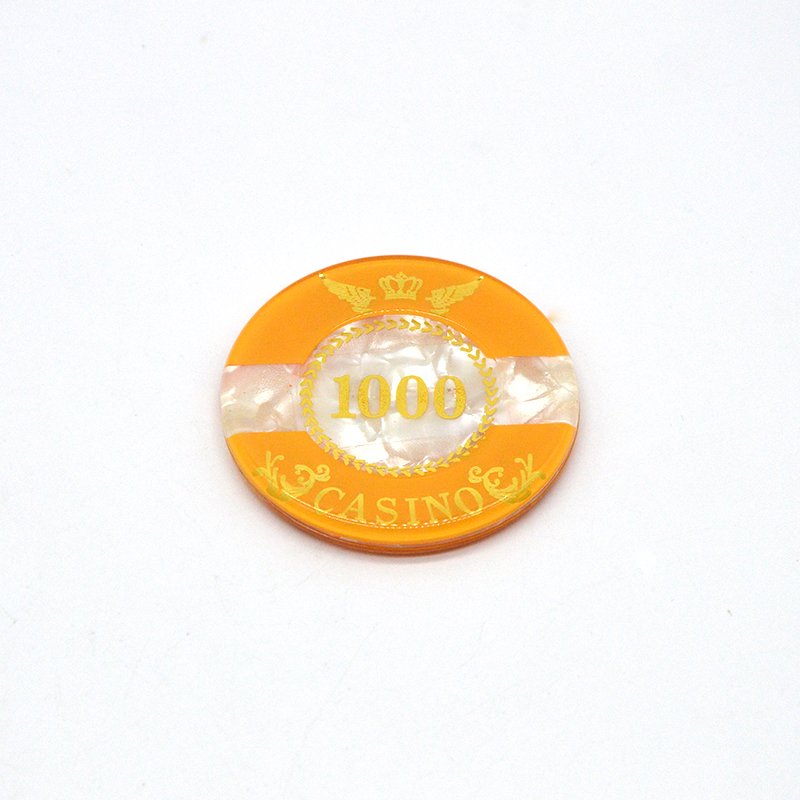 Custom Printed Card Board Game Counters Acrylic Poker Chip Token Jetton With Logo