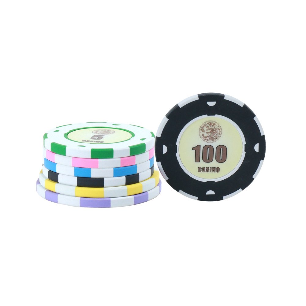 2024 latest design composite rfid poker chips casino poker game ceramic 40mm 10G chips for Texas Hold 'em