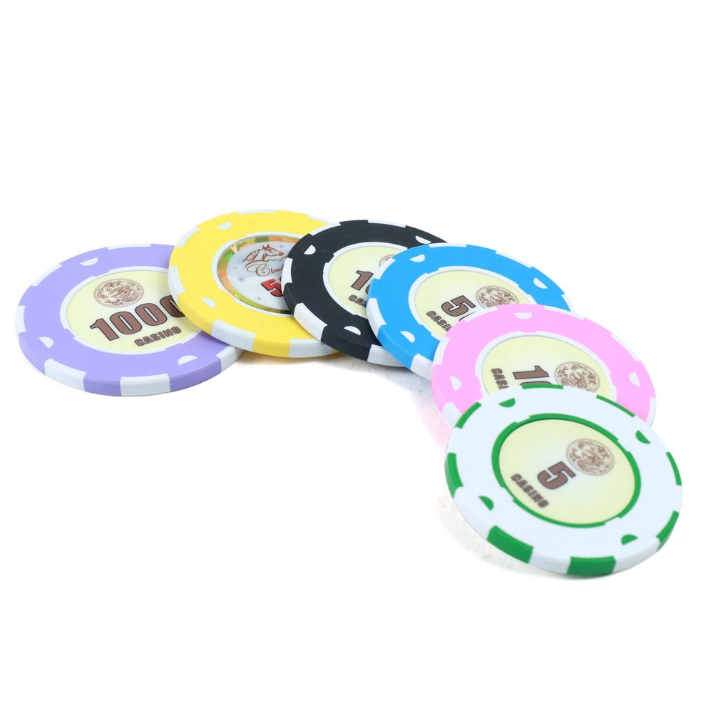 2024 latest design composite rfid poker chips casino poker game ceramic 40mm 10G chips for Texas Hold 'em