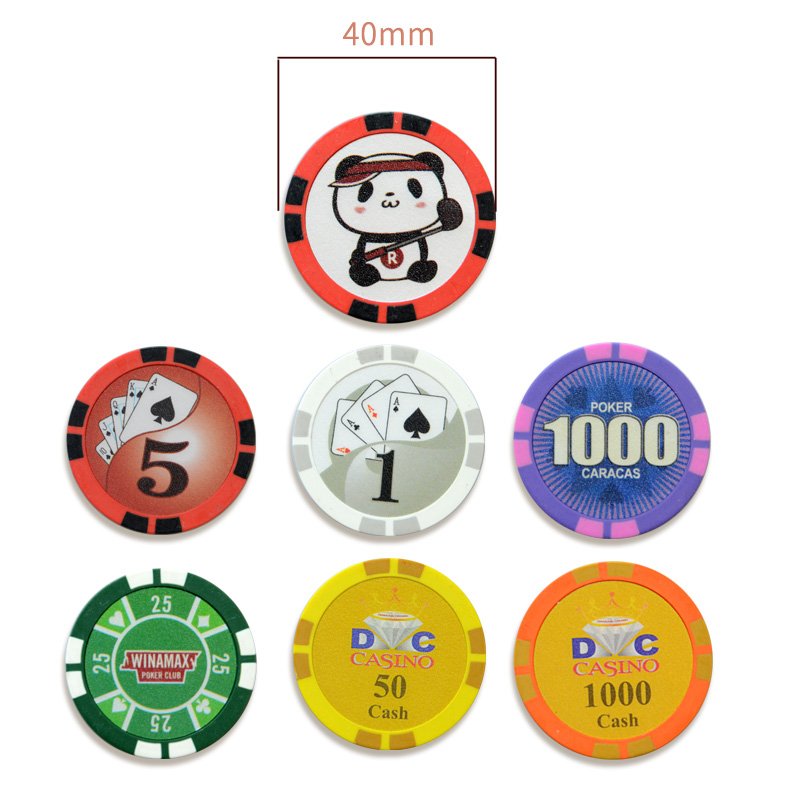 Customize Casino Entertainment Plastic Professional Premium Clay EPT Custom Ceramic Poker Chips