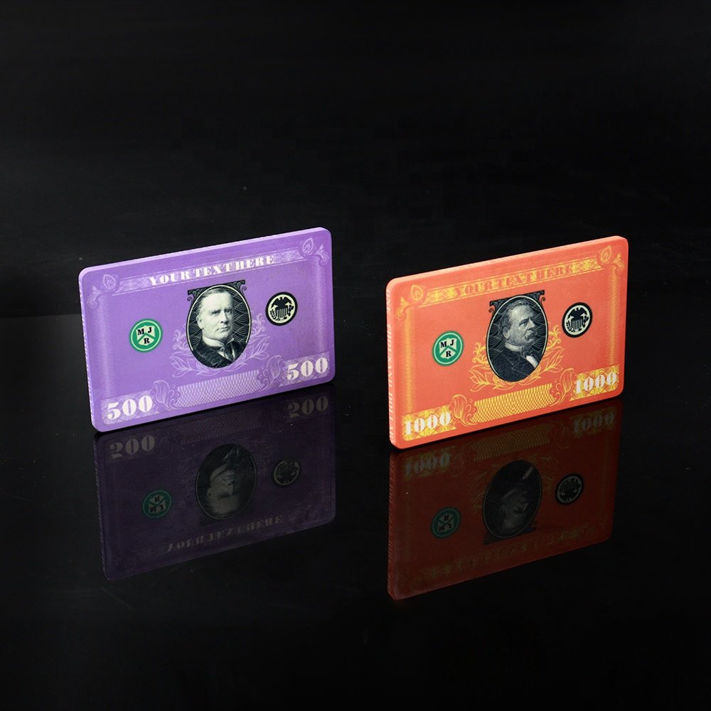 Factory directly supply 39g jetons de poker plaques presidents rectangular custom ceramic chips for casino game accessaries