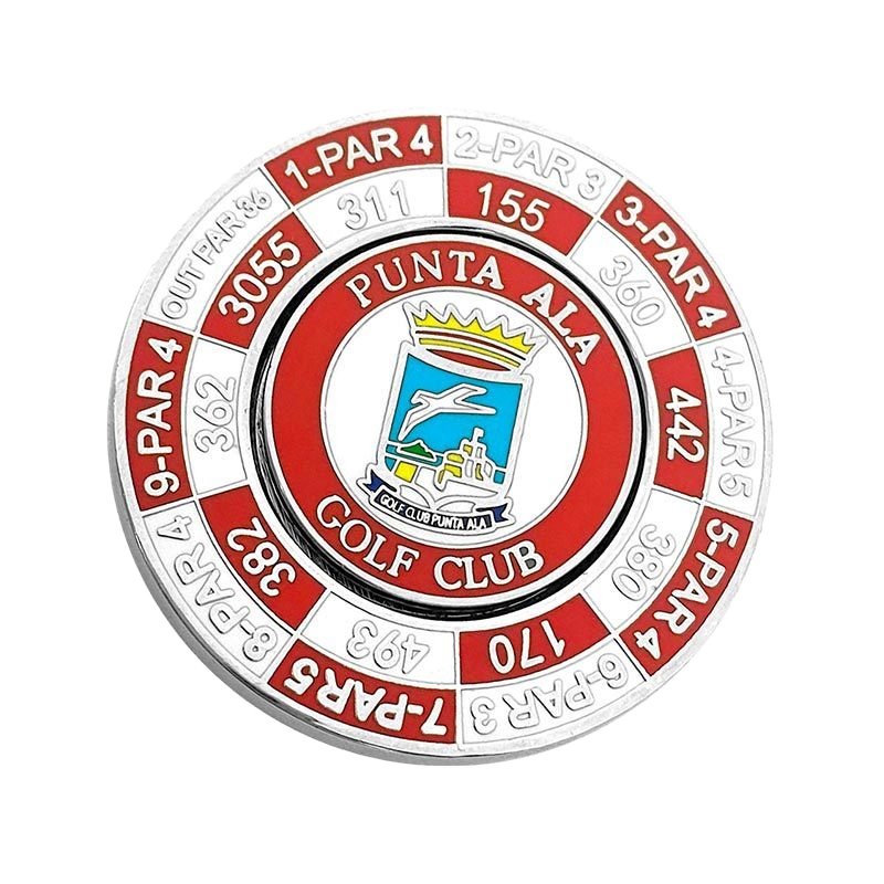Metallic Golf Poker Chip Magnetic Ball Marker custom design removable Ball Marker