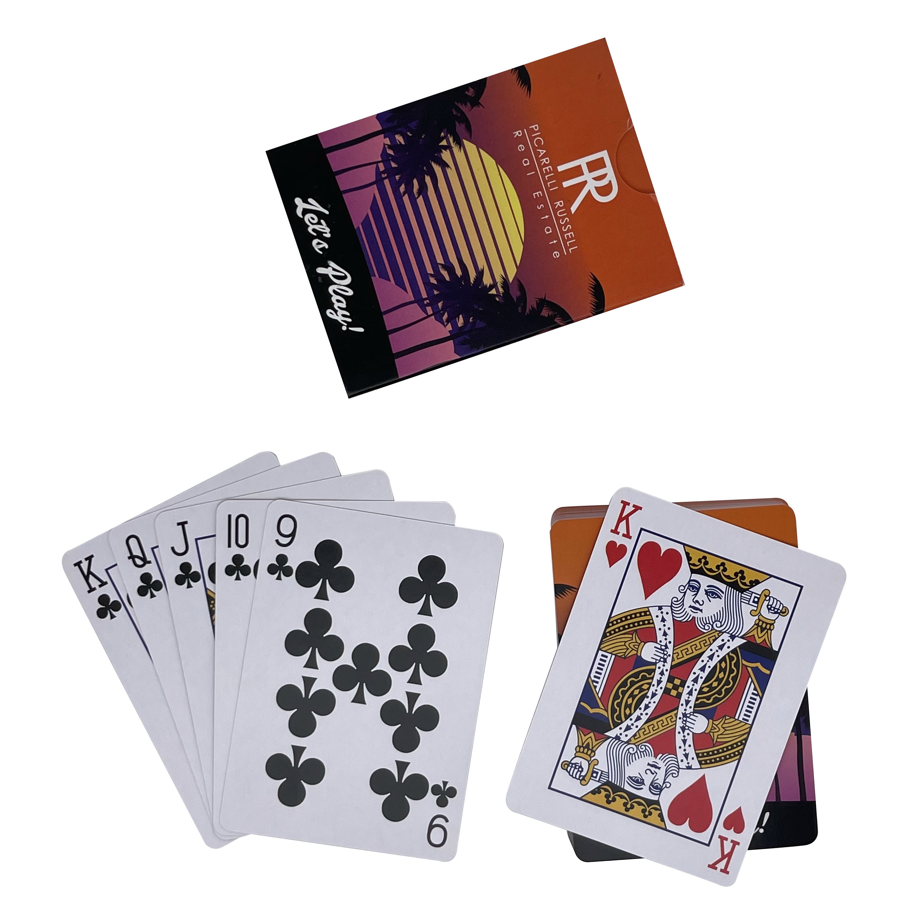 Customized Blank Sublimation Printed PVC Gold Foil Playing Poker Cards Waterproof Plastic Card Paper Playing Cards
