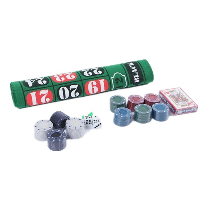 16 Inch Roulette Entertainment Toy Board Game Casino Turntable Poker Chip Dice Roulette Game