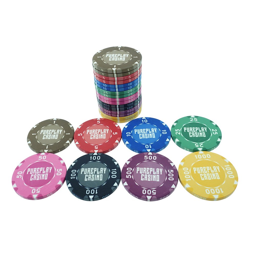 Hot selling 10g ceramic poker chips golf tournament size 39 43 45 46 50 52mm any logo design factory custom for casino game