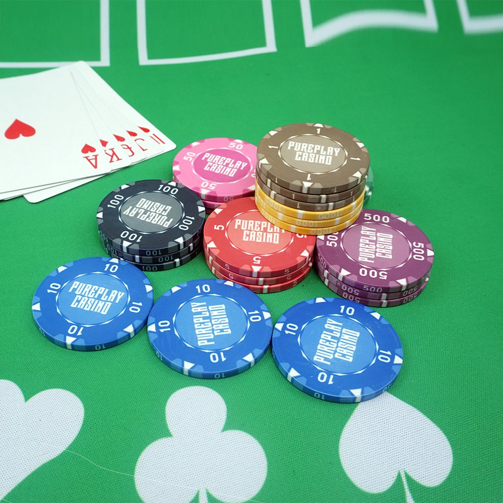 Hot selling 10g ceramic poker chips golf tournament size 39 43 45 46 50 52mm any logo design factory custom for casino game