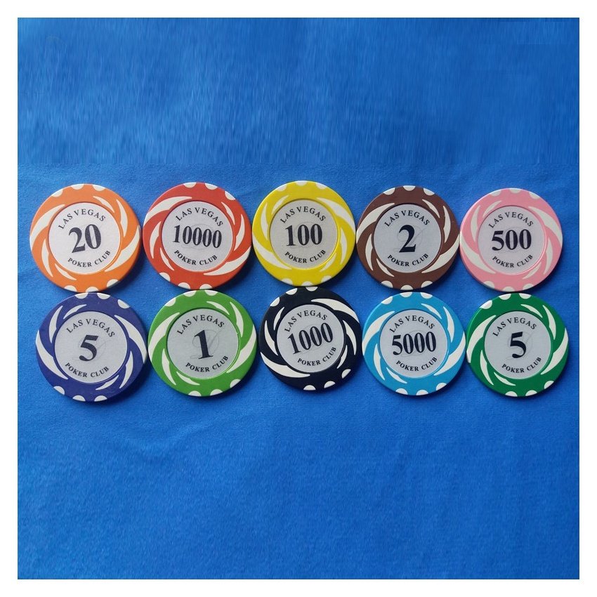 factory supply custom 14g Clay Poker Chips casino club gambling sticker poker chips