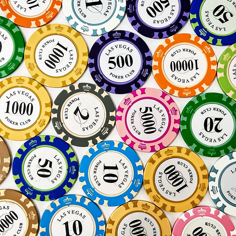 40mm Clay Poker Chips Casino Gambling Game Custom Logo for Card Board Game 14g