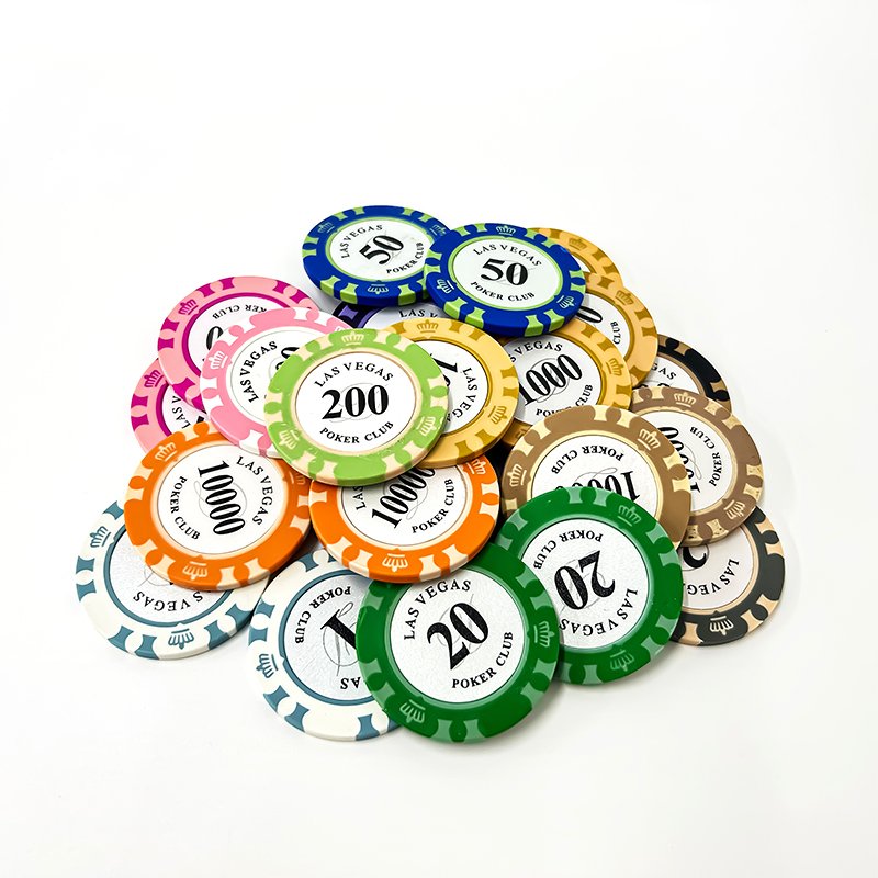 40mm Clay Poker Chips Casino Gambling Game Custom Logo for Card Board Game 14g
