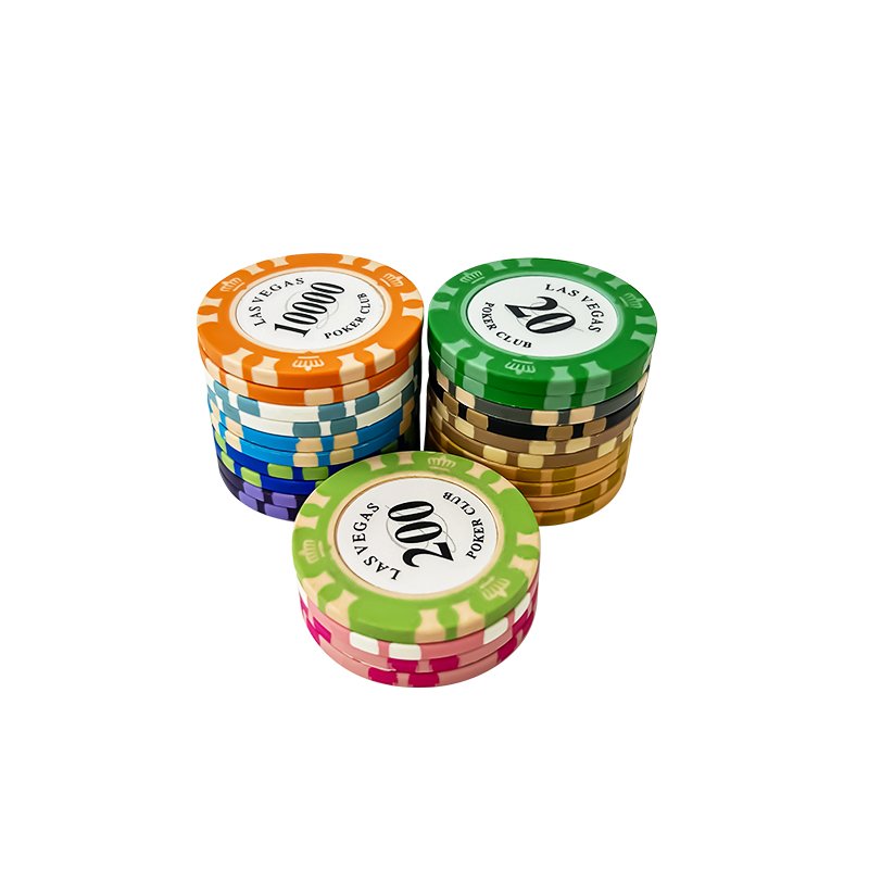 40mm Clay Poker Chips Casino Gambling Game Custom Logo for Card Board Game 14g