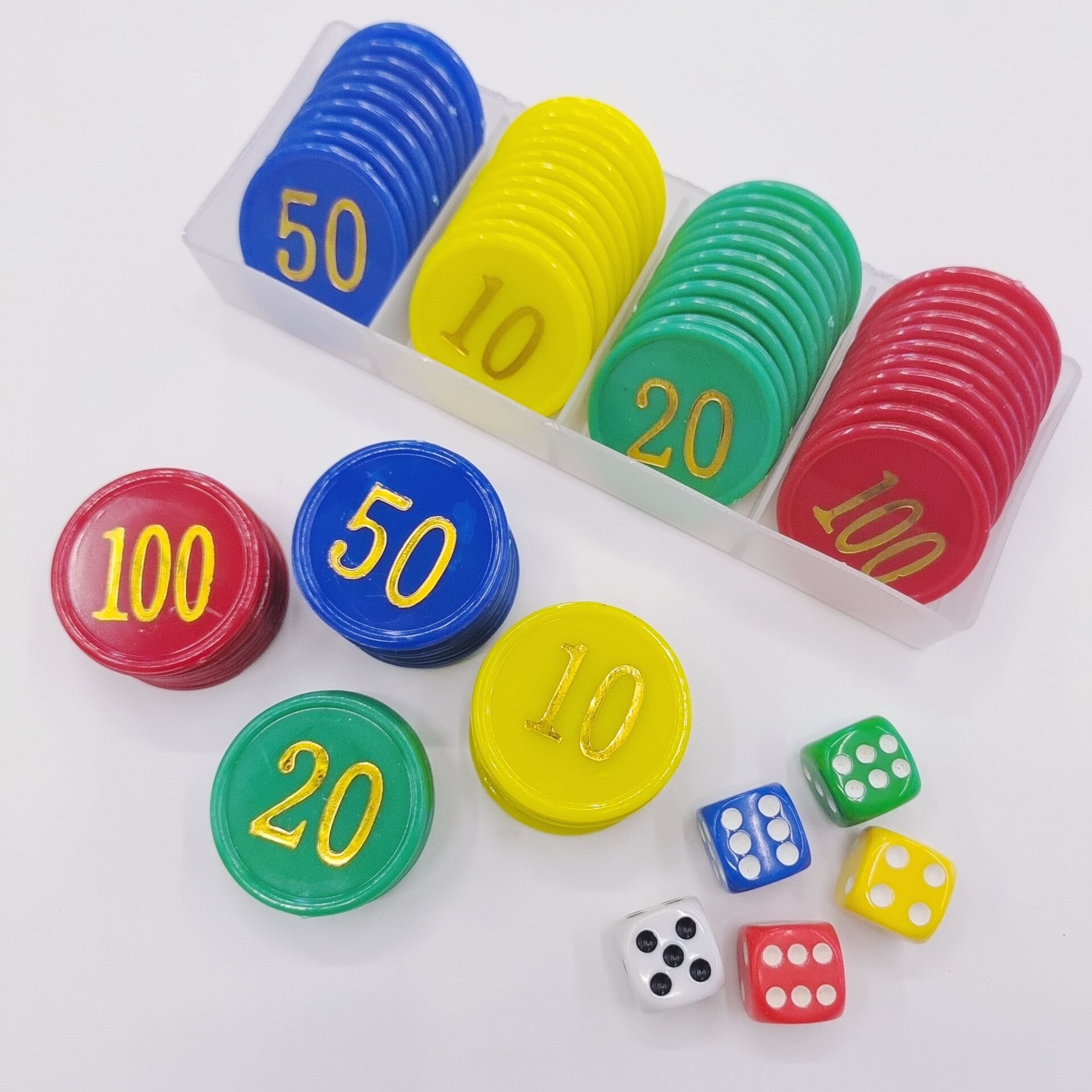 Digital chip chess tokens code games early education digital props bronzing chip printing advertising chip wholesale