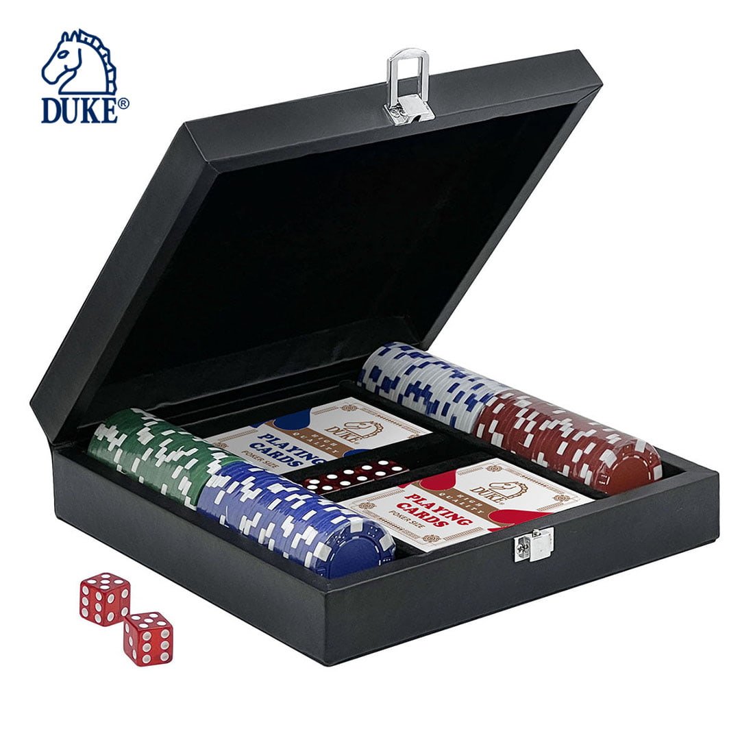 Wholesale Custom Design Poker Chip Set in Leather Case - 100 Pieces for Entertainment