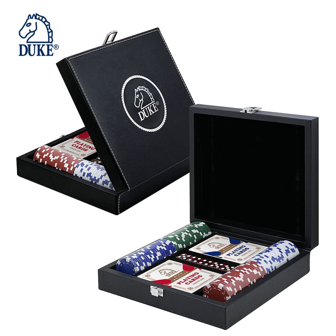 Wholesale Custom Design Poker Chip Set in Leather Case - 100 Pieces for Entertainment