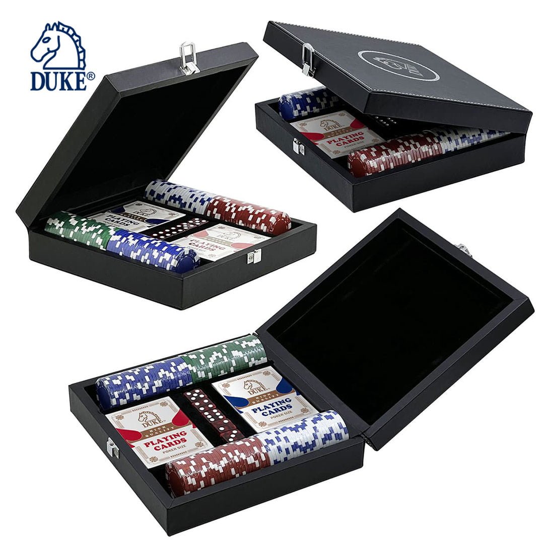 Wholesale Custom Design Poker Chip Set in Leather Case - 100 Pieces for Entertainment