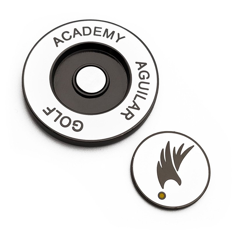 Metal Custom Design Double Side Magnetic Poker Chip Removable Golf Ball Marker