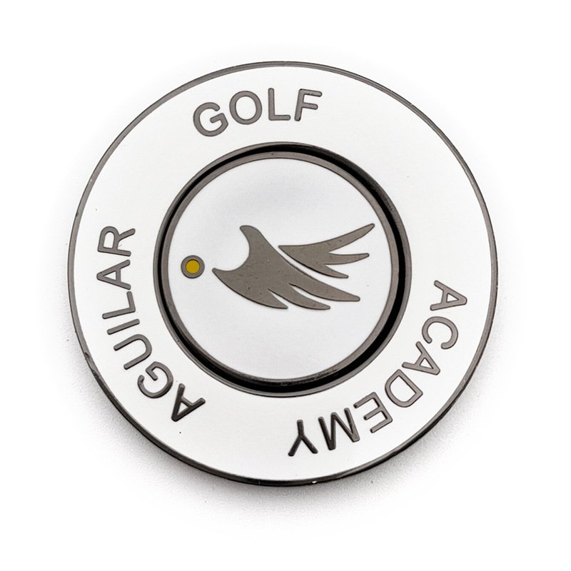 Metal Custom Design Double Side Magnetic Poker Chip Removable Golf Ball Marker