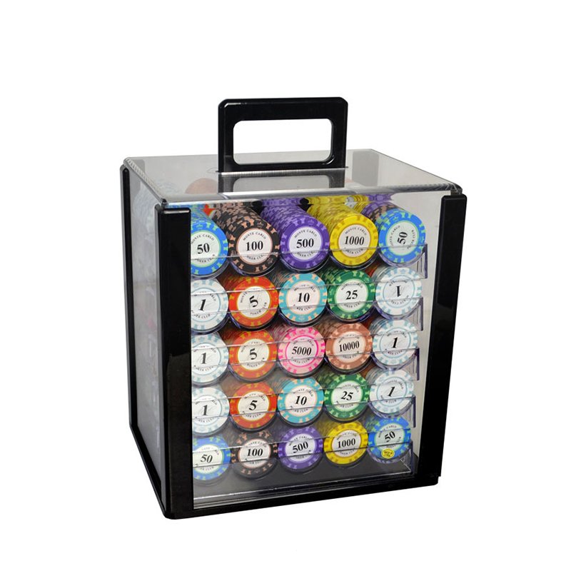 OEM/ODM Dust Proof Custom Acrylic Poker Chips Carrier Clear Acrylic Chip Case