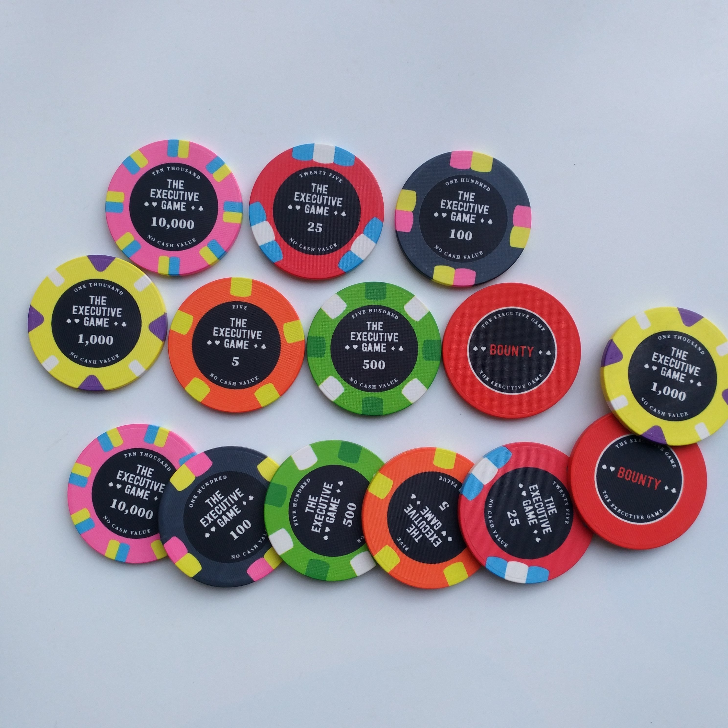46MM ceramic poker chip custom made your design with UV mark