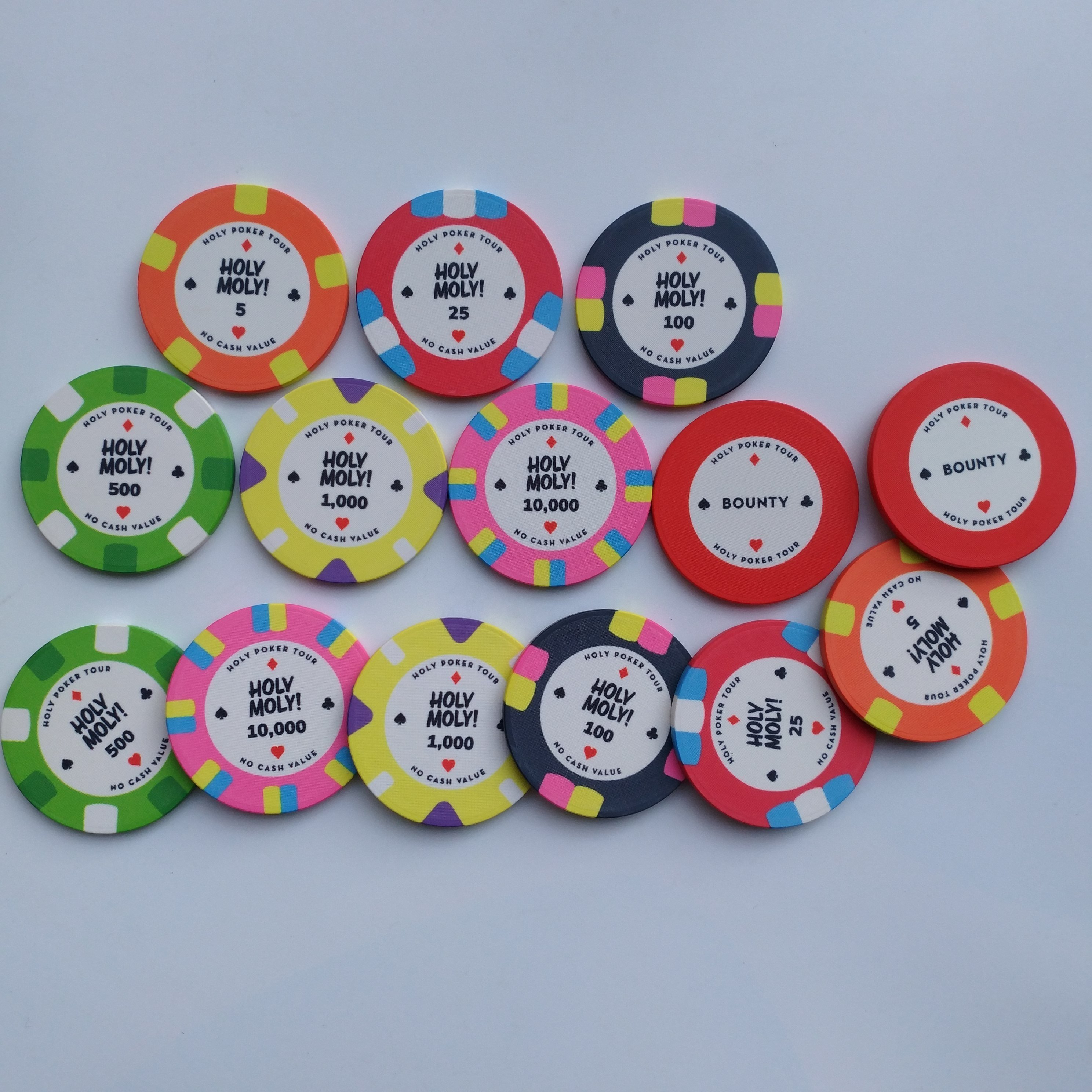 46MM ceramic poker chip custom made your design with UV mark