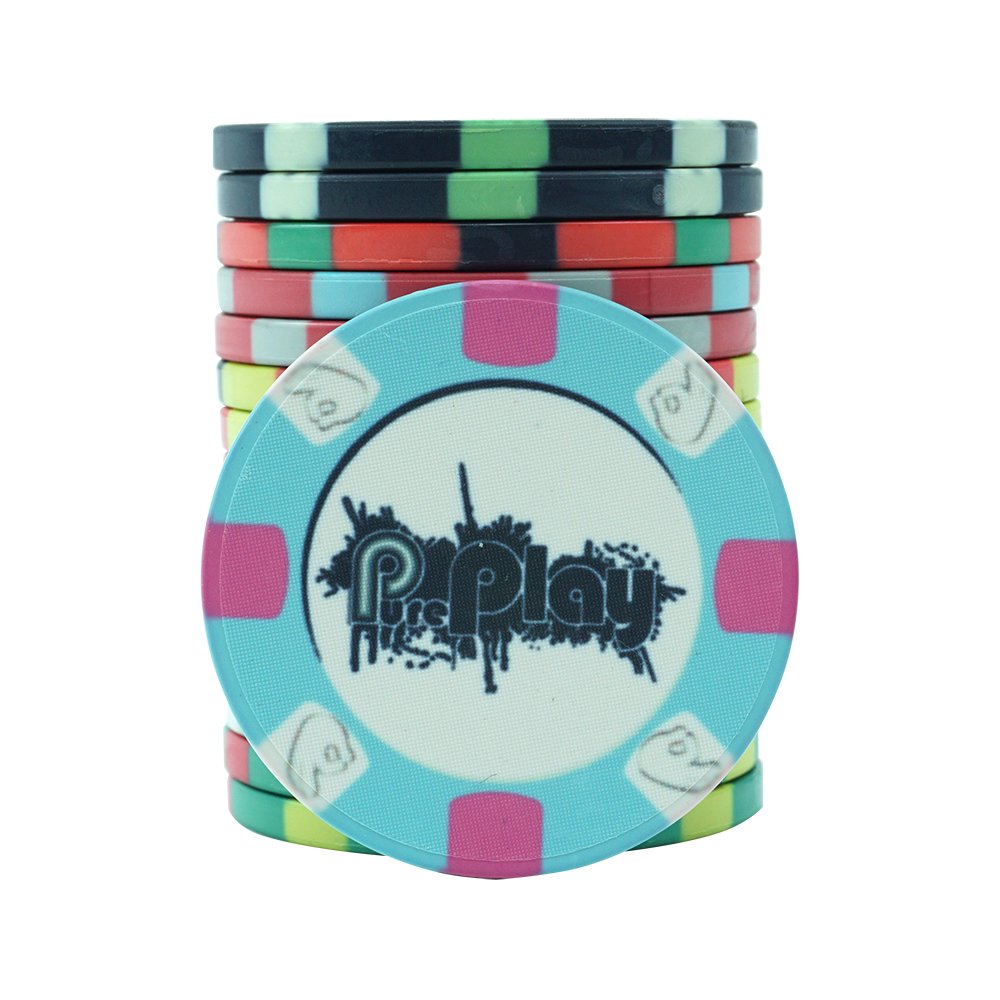 Free Design Factory Price Casino Poker+chips Ceramic Material Chip Poker 39*3.5mm With No Value For Sale