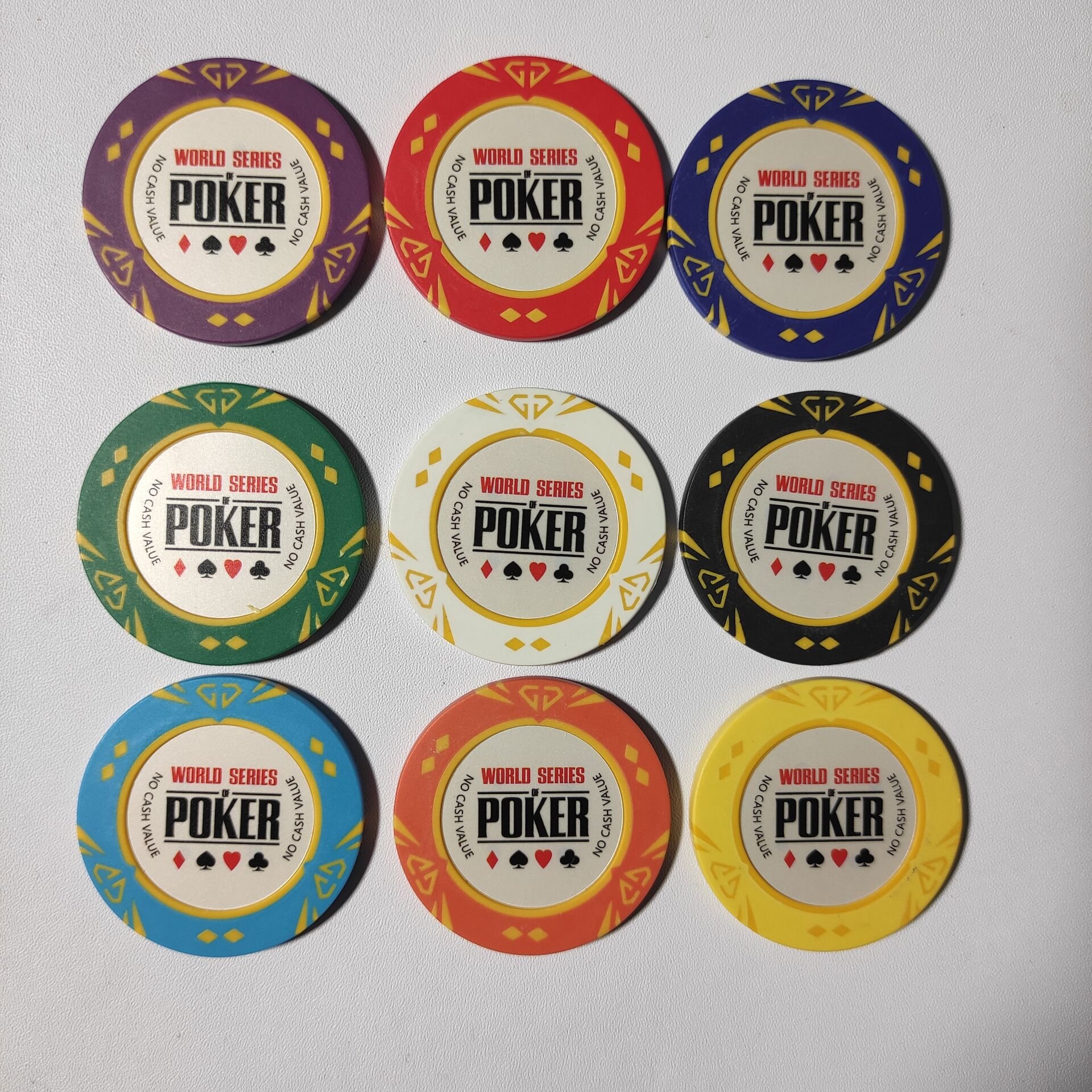 2020 Hot sale 40MM 13.5G clay poker chips