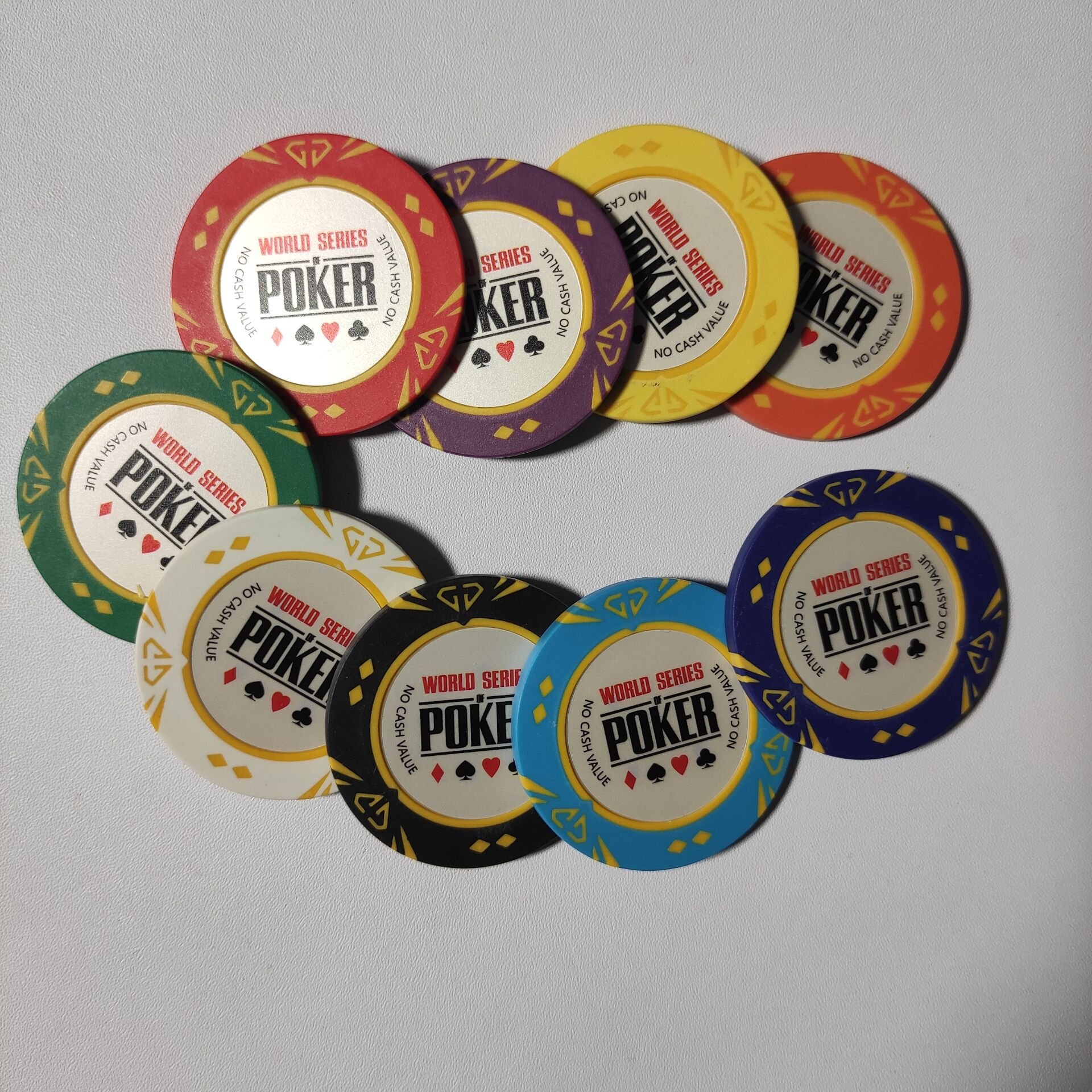 2020 Hot sale 40MM 13.5G clay poker chips