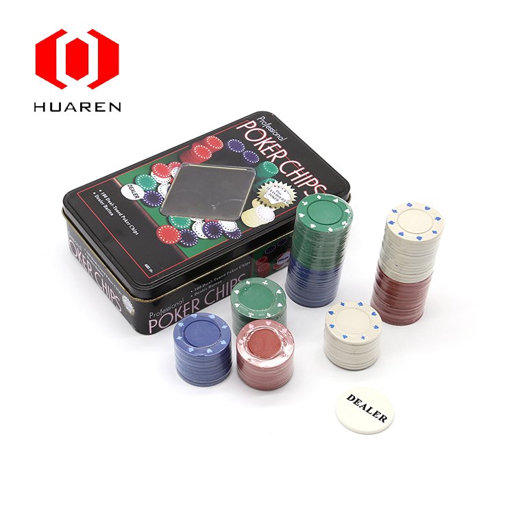 Casino style Gambling games professional 100 pc cheap poker chips set