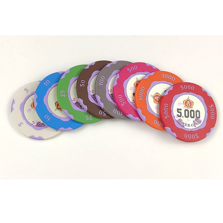 Custom Wholesale Square Gold Football Monte Carlo Paulson Blank Poker Chips Professional Poker Game Set