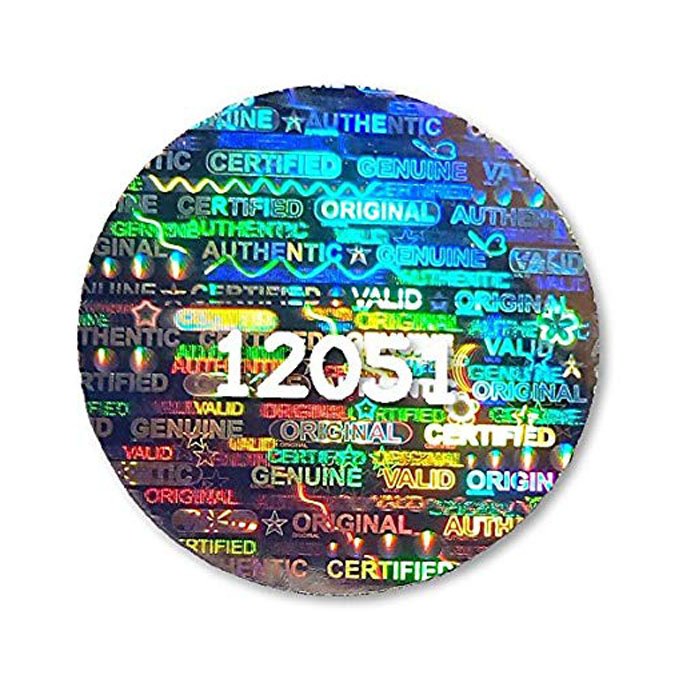 Holographic print sticker hologram void poker chip At Wholesale Price