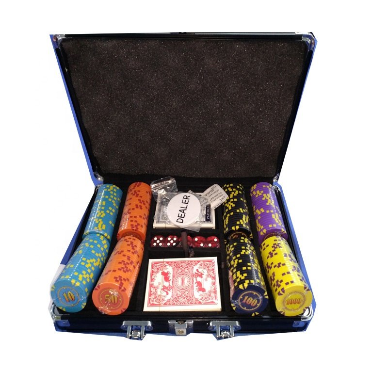 Custom 14G poker chips set for casino