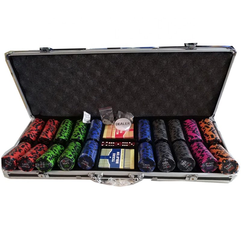 Custom 14G poker chips set for casino