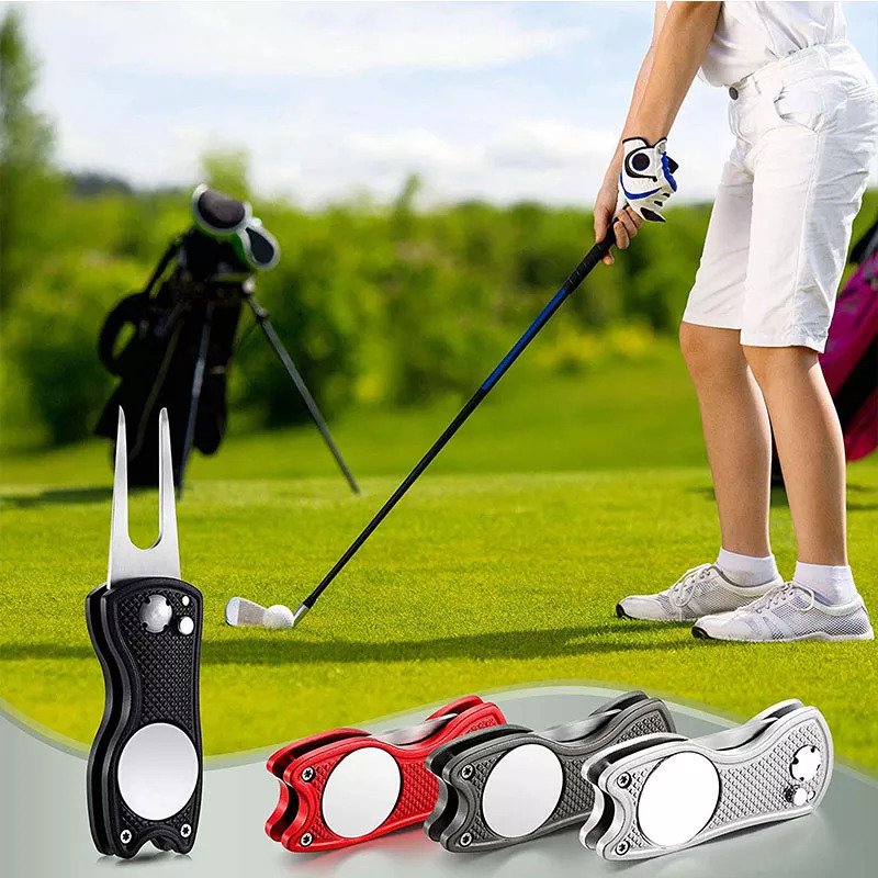 Custom Hat Clip Marker/magnetic Poker Chip Golf Ball Marker Metal Marker with Divot Tool