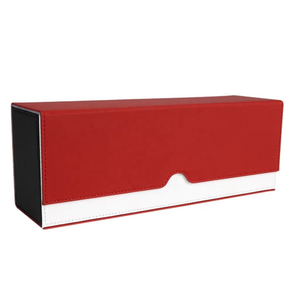 Stock wholesale Waterproof 600+ Trading Game PU Leather Dragon Shield Card Deck Box Gaming Custom Card Gaming Deck Box