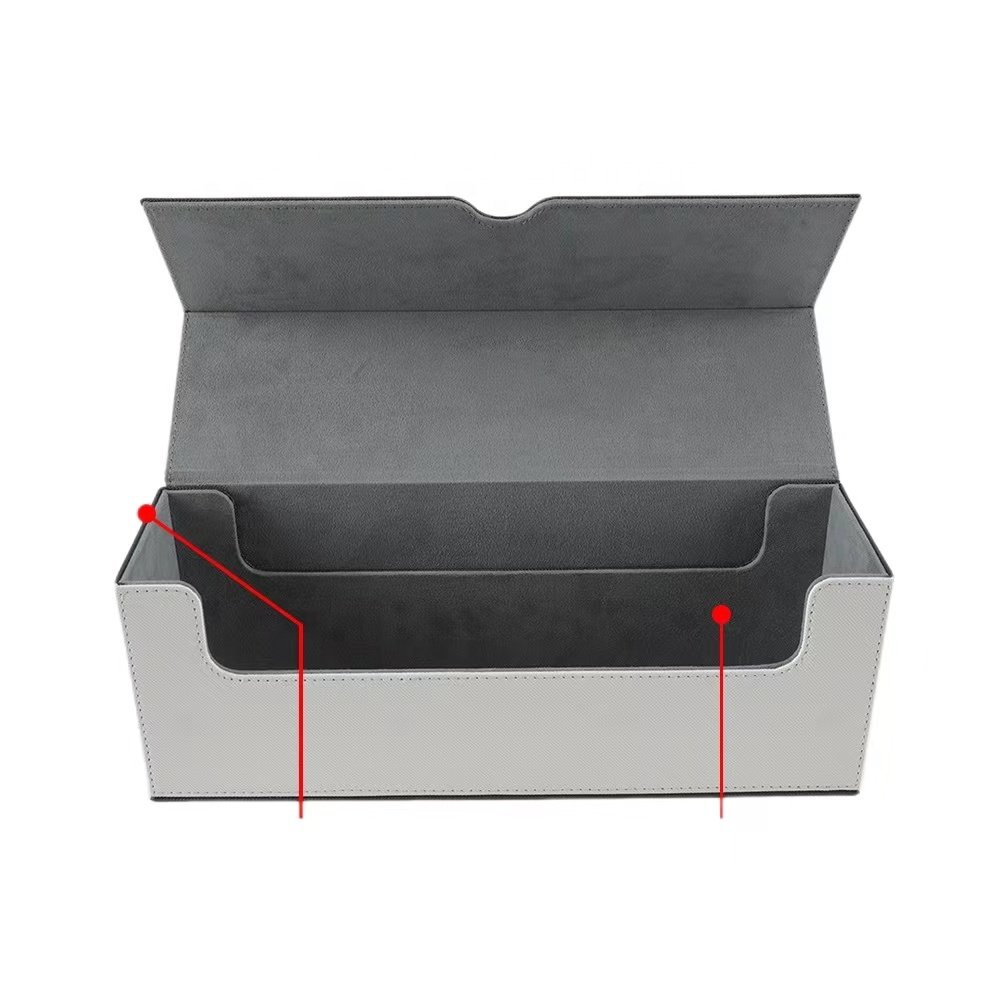 Stock wholesale Waterproof 600+ Trading Game PU Leather Dragon Shield Card Deck Box Gaming Custom Card Gaming Deck Box
